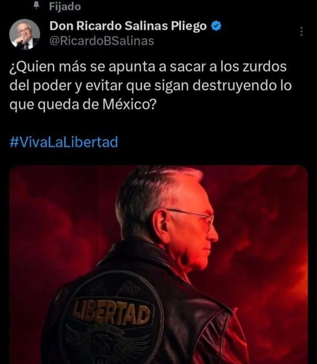 #ULTIMAHORA
"Señor para sacar a la izquierda del poder tenemos que ganarnos a su base de votantes ¿Cómo lo hará?"

Salinas: "Fácil, me voy a burlar de ellos en cada desastre natural"

Aaajajajajajajajajajaj estrategias vergas!!!