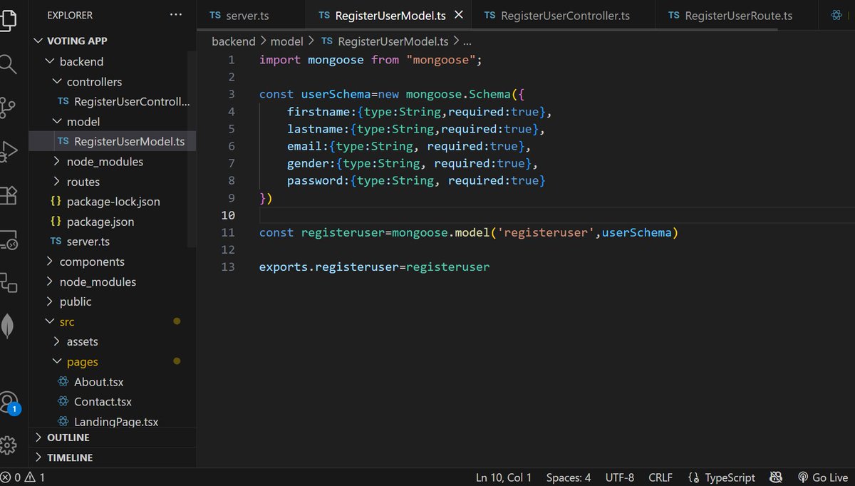 adhikaryashish3's tweet image. #LUD13 
Today I worked on client-site user registration form validation, tangled on bug on database connection.
As well as, I introduced to typescript in express, express setup and typing expres data.
#LearningUtsav2025 #FestivalOfLearning
@learning_utsav #MERN