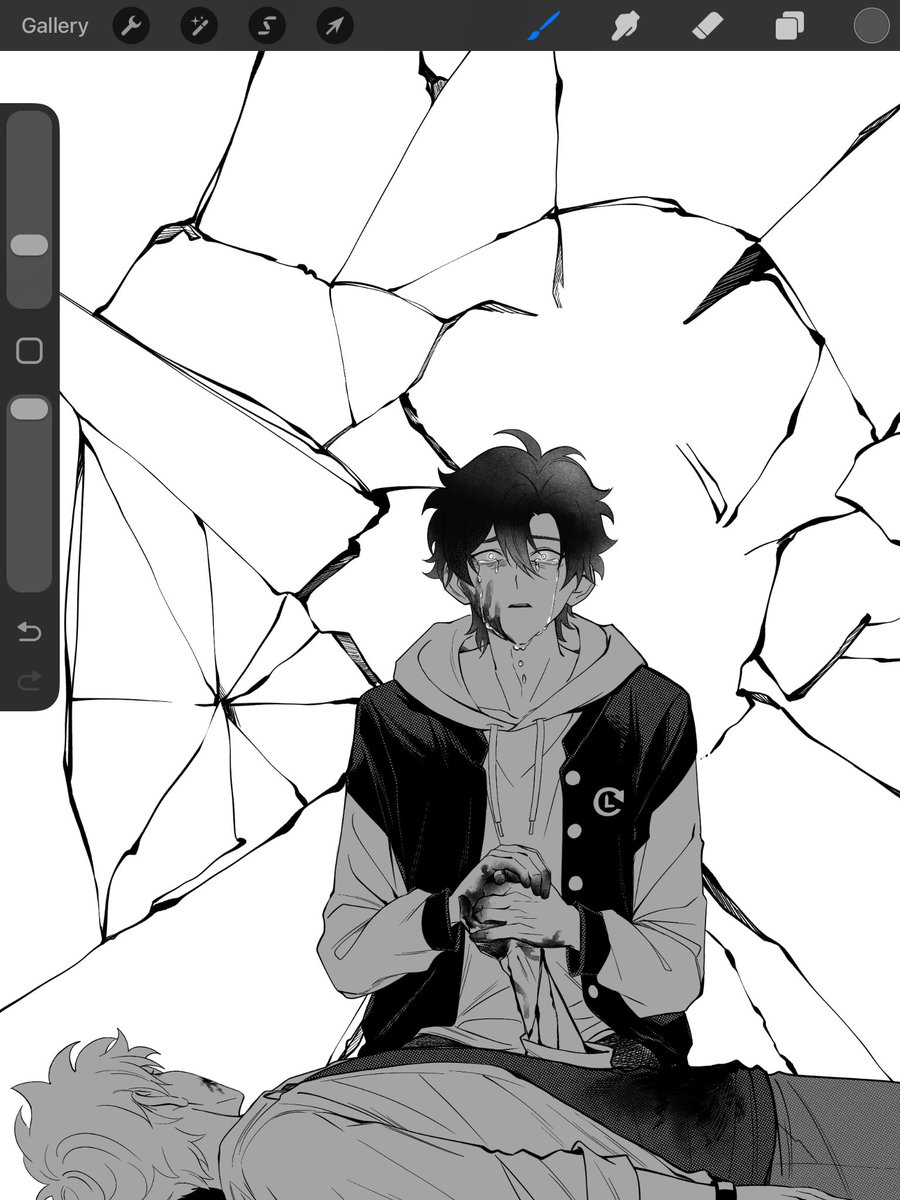 IntotheFrisson's tweet image. A sneak peak of the new link click comic i&apos;m making, tee hee 😋❤️
(cw: blood)