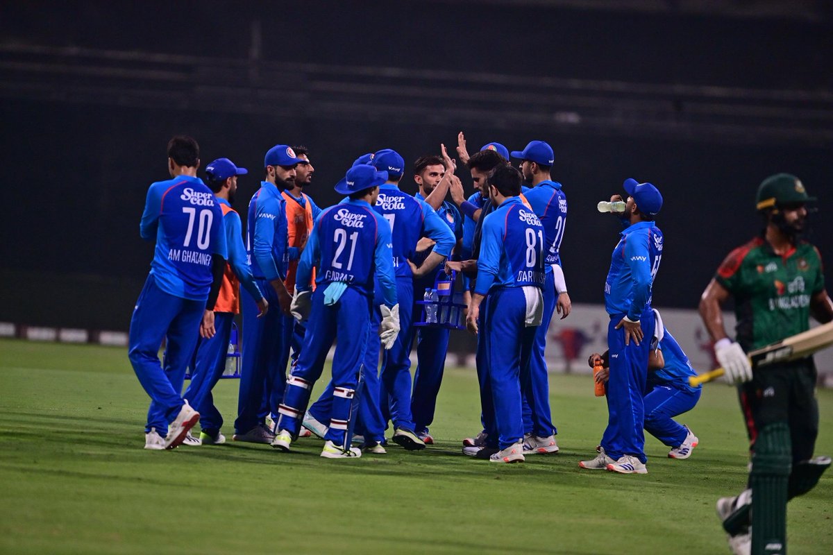 MirwaisAshraf16's tweet image. Congratulations to our boys for a terrific brand of cricket and securing a comprehensive series victory against Bangladesh. Ibrahim Zadran, Rashid Khan Azmatullah omarzai and everyone stepped up and contributed to this terrific result.
#AFGvBAN2025 |…