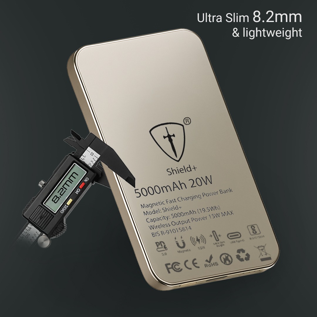 Tiitanindia's tweet photo. Coming Soon |   Magnetic Power On-The-Go | Shield+ 5000mAh | 15W Wireless FastCharge   #ShieldPlus #MagneticPowerBank   #WirelessFastCharge #CompactEnergy #PowerThatSnaps https://t.co/pgrptJ1Zz2