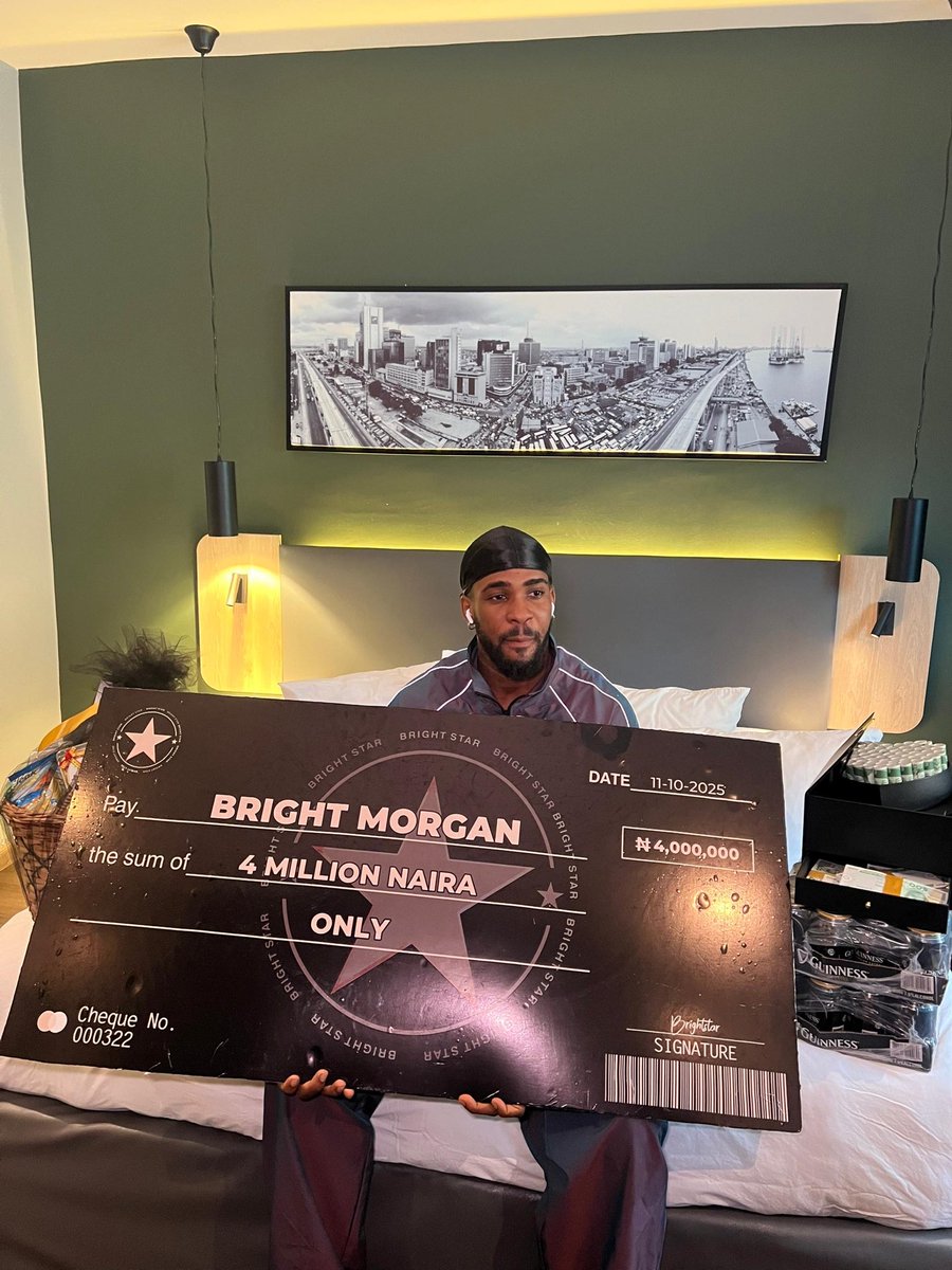 theNETng's tweet image. Bright Morgan&apos;s fans still blessing and loving on him weeks after his exit. N4m cheque. Things we love to see ❤️❤️❤️

#BBNaija