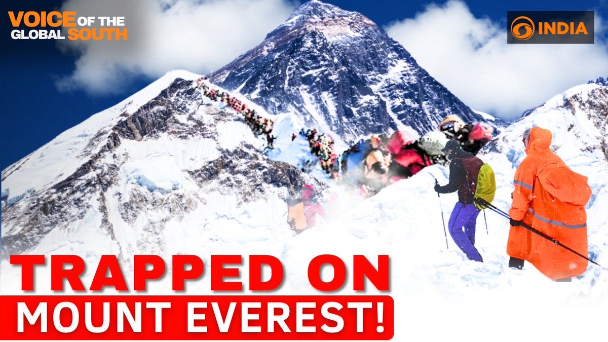 RRRameshRRR's tweet image. Chaos unfolded on the world’s highest peak after a fierce storm stranded hundreds of climbers
▶️ youtu.be/33VwZ5MmHB8