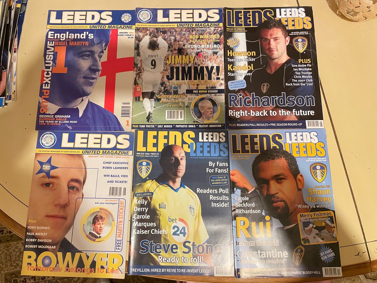 LUFCcollectible's tweet image. 40 x Leeds United Magazines Bundle Job Lot Various issues &amp;amp; years 1993 - 2008 

£27.64 currently

15 bids

Ends Sun 12th Oct @ 7:50pm

ebay.co.uk/itm/3267980117…

#ad #lufc #alaw #mot
