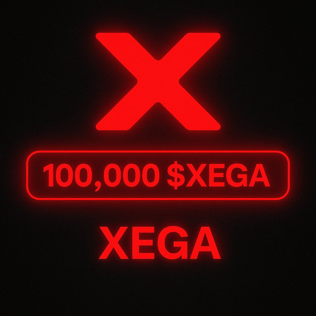 XegaCoin's tweet image. 🎁 100,000 $XEGA Giveaway!
Time to power up the community! 🔥

To join:

1. Follow @XegaCoin
2. RT + ❤️ this post
3. Tag 3 friends
4. Drop your Solana address in replies
5. (Optional) Join Telegram: t.me/XegaCoin

⏳ Ends in 72h.
🎯 Winners picked at random.
#XegaCoin