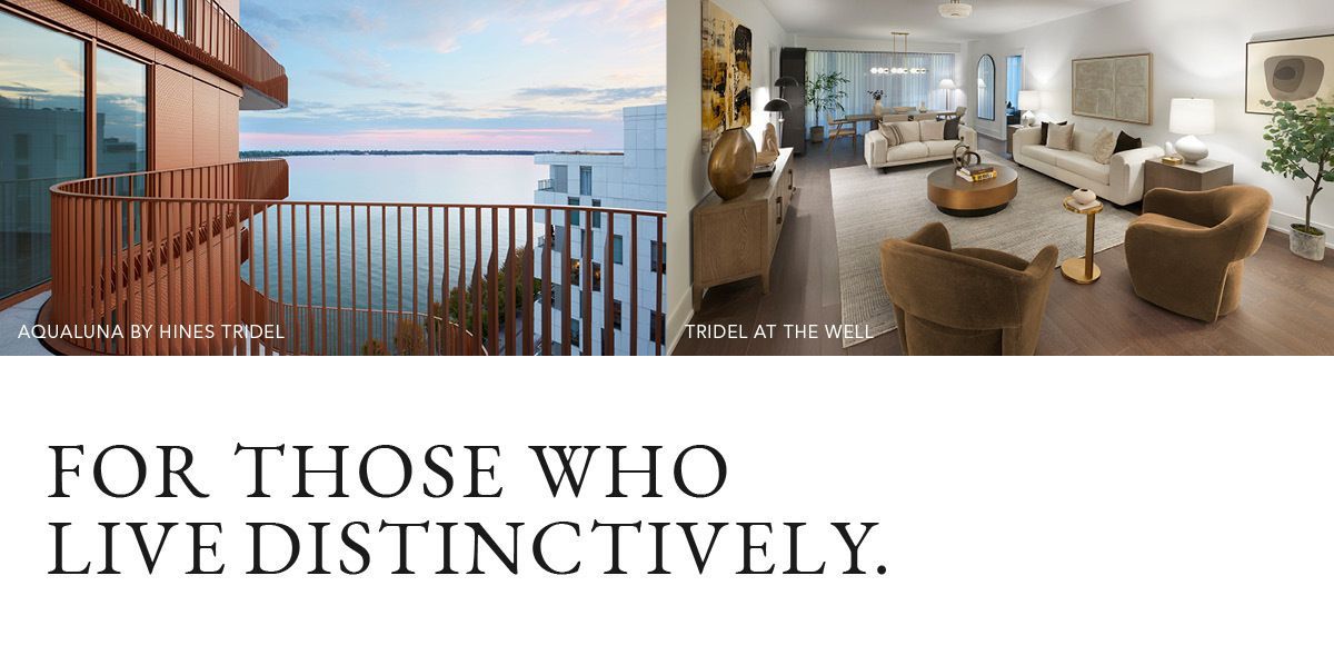 In September, a number of exceptional residences were sold — each one a reflection of thoughtful design, prime location, and lasting value.

Highlights included a suite above $4 million at Aqualuna, Toronto's premier waterfront community, and a $2,000,000-plus residence in the