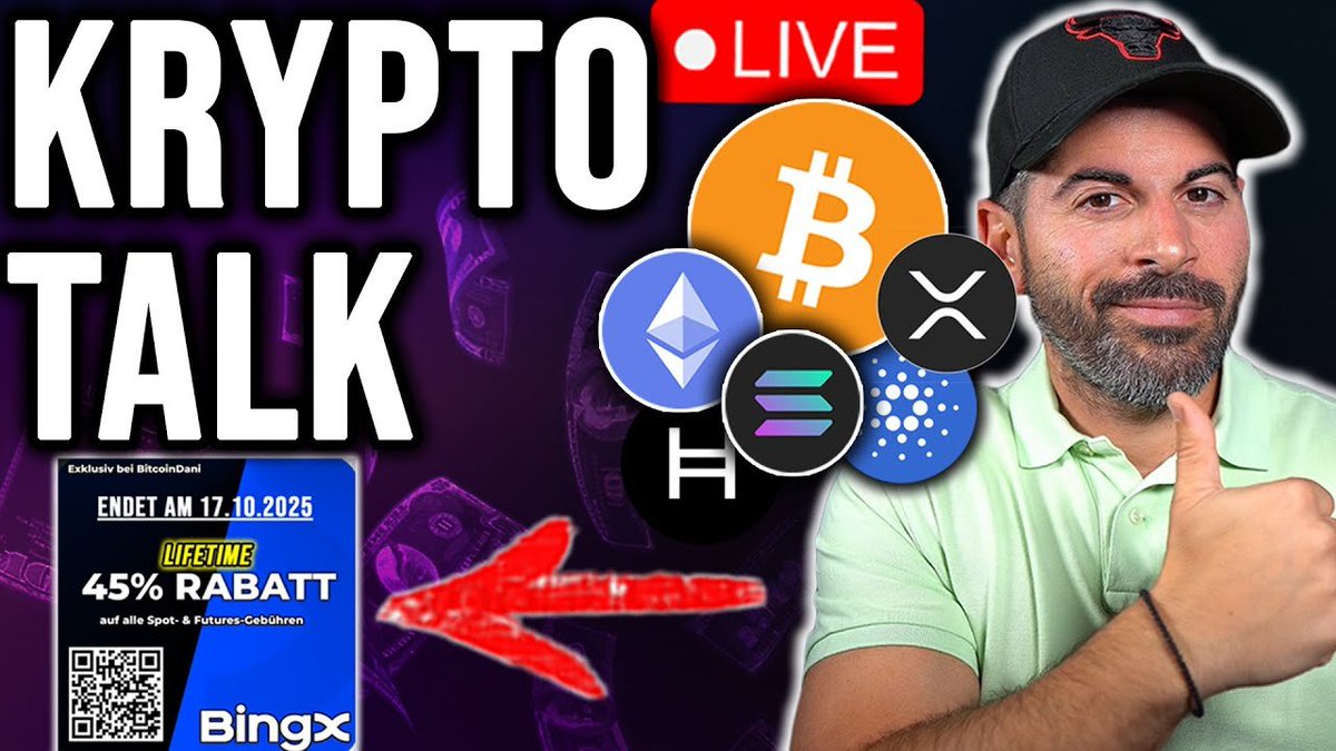Bitcoin_Dani's tweet photo. Auf gehts in den Samstag-Livestream

Themen: Krypto, Crash, Bitcoin, Bullrun in Gefahr?

https://t.co/4QwtF3YmDG https://t.co/glcx9GYqOP
