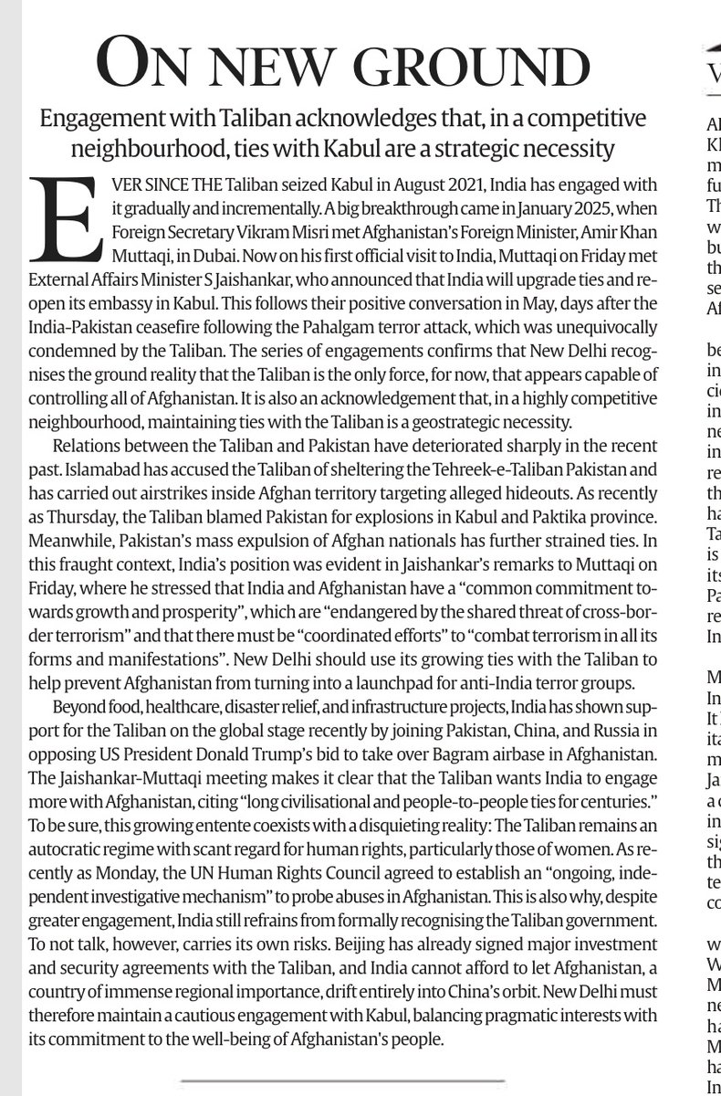 kunalrv's tweet image. Article on India Afghanistan relationship.

Important for GS2 IR

#upsc