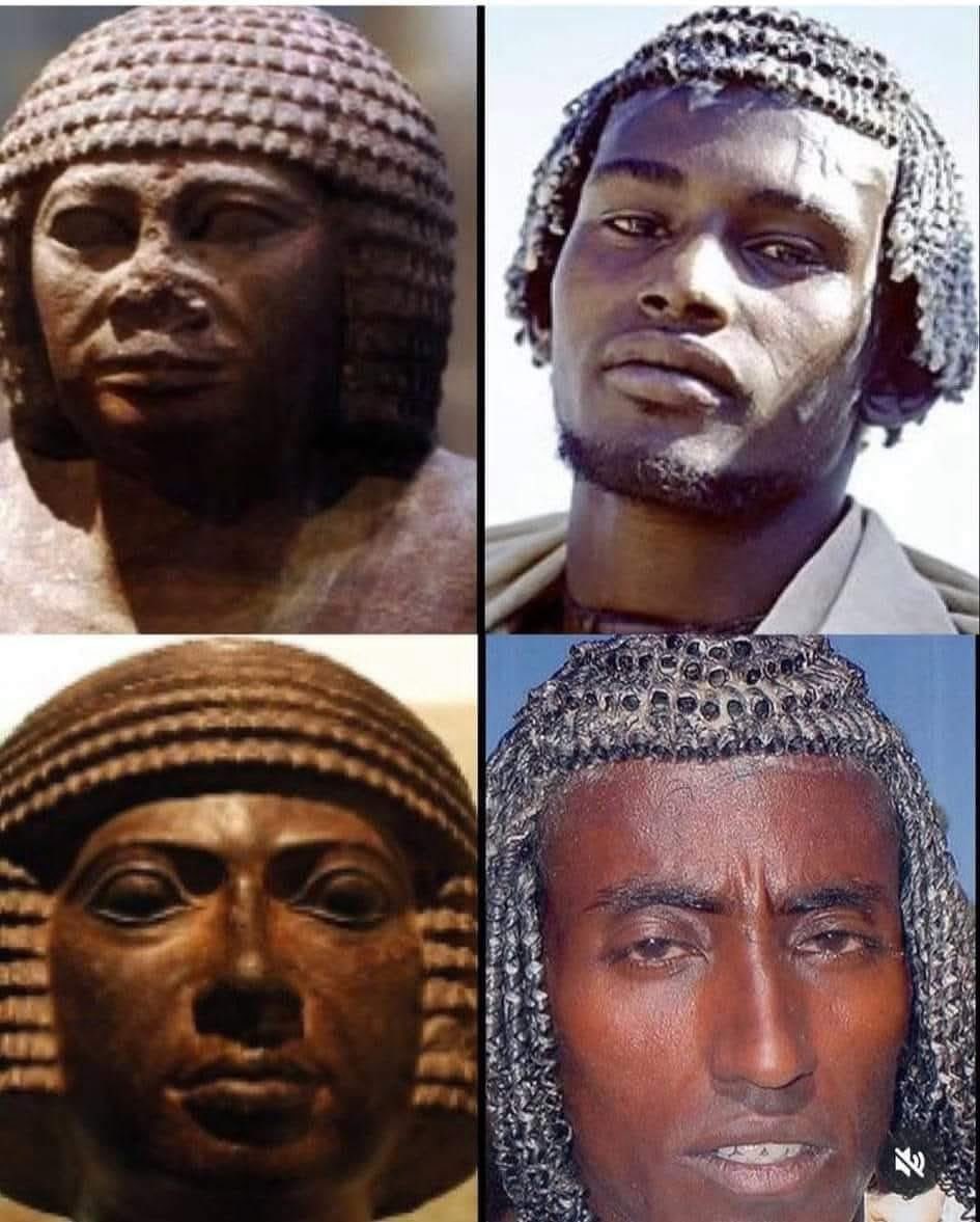Joe__Bassey's tweet image. Afar brothers 🇪🇹  with exact same hairstyles as Ancient kemet relatives. Our African hairstyles are so wavy. People who know nothing about African hair will call that hair a wig.