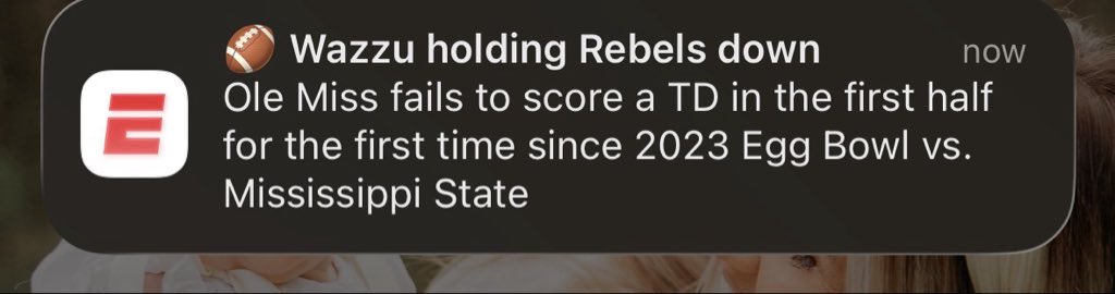 Scores 10-7 btw <a href="/espn/">ESPN</a> we scored a TD in the first half