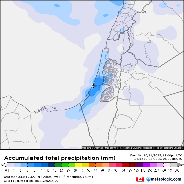 זוכרים שעדכנתי על סיכוי לגשם מחר?
המודלים הערב מראים שמחר יש סיכוי לכמה מ"מ מקומית בעיקר במישור החוף הצפוני, אבל לא רק.

נקווה שכמו שעד עכשיו יש הפתעות ככה העונה תמשיך להפתיע לטובה.

בטווח הארוך כרגע לא רואים משהו מיוחד.