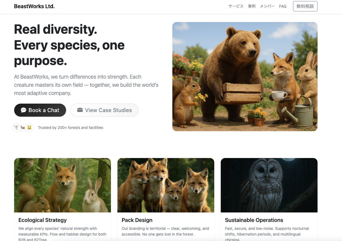 code_with_zita's tweet image. Day30 of #100DaysOfProjects
Animal company website
next todo:
add better UI
customer's voice
crick the one to open
🐈⬛: github.com/Zitatori/anima…