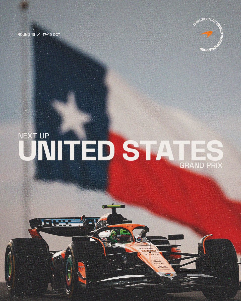 Next stop, the Lone Star State 🤠🇺🇸

#McLaren