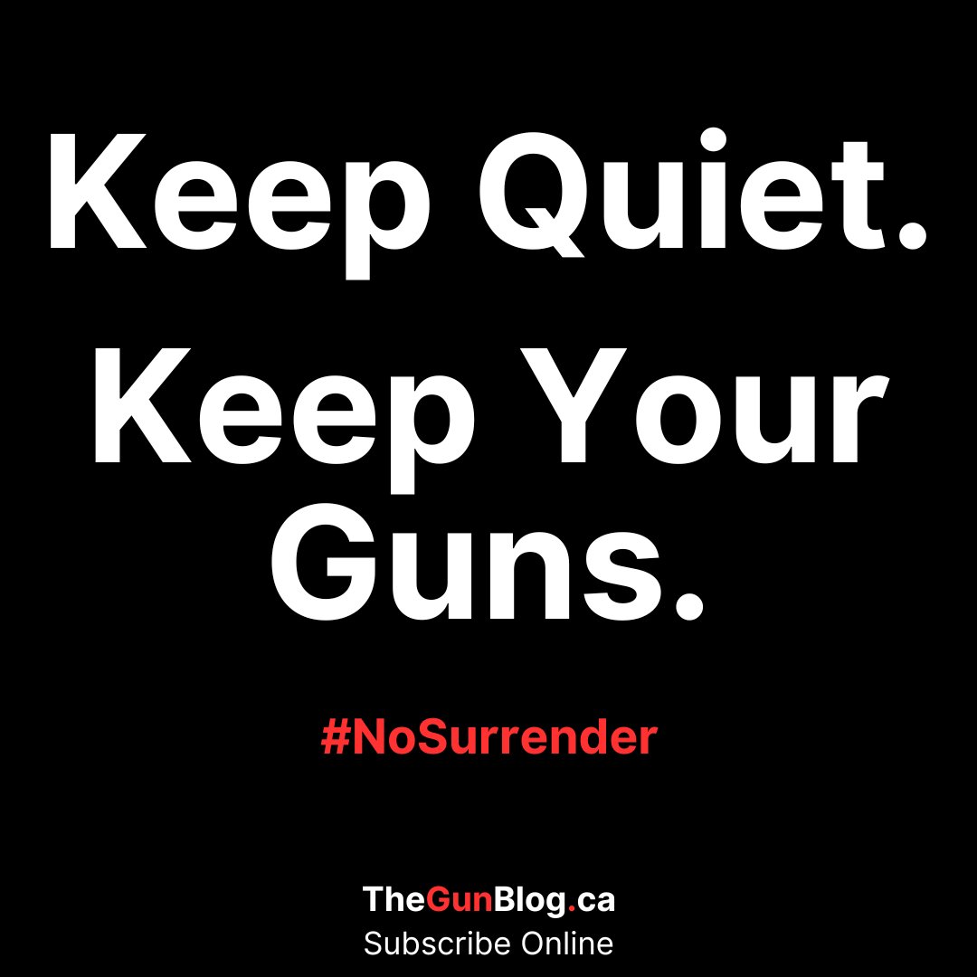 TheGunBlog's tweet image. Keep Quiet.
Keep Your Guns.