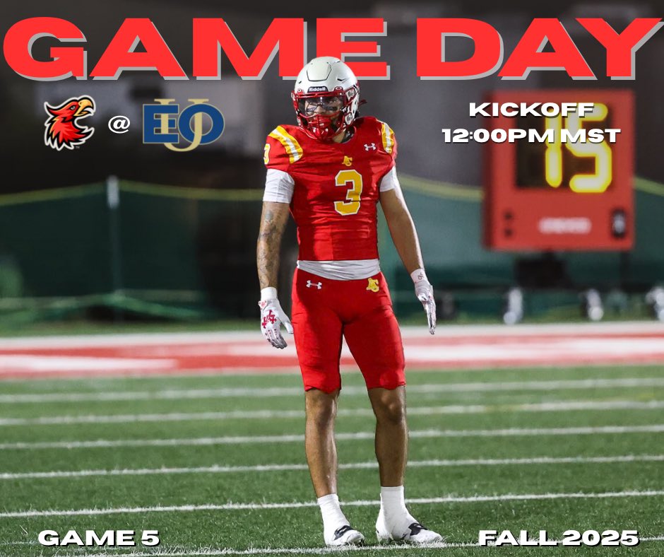 Away Game ✈️🏈
🆚Eastern Oregon University 
⏰1:00pm 
📍La Grande, OR
🏟️Community Stadium
🎥 urbanedgenetwork.net/watch/4000