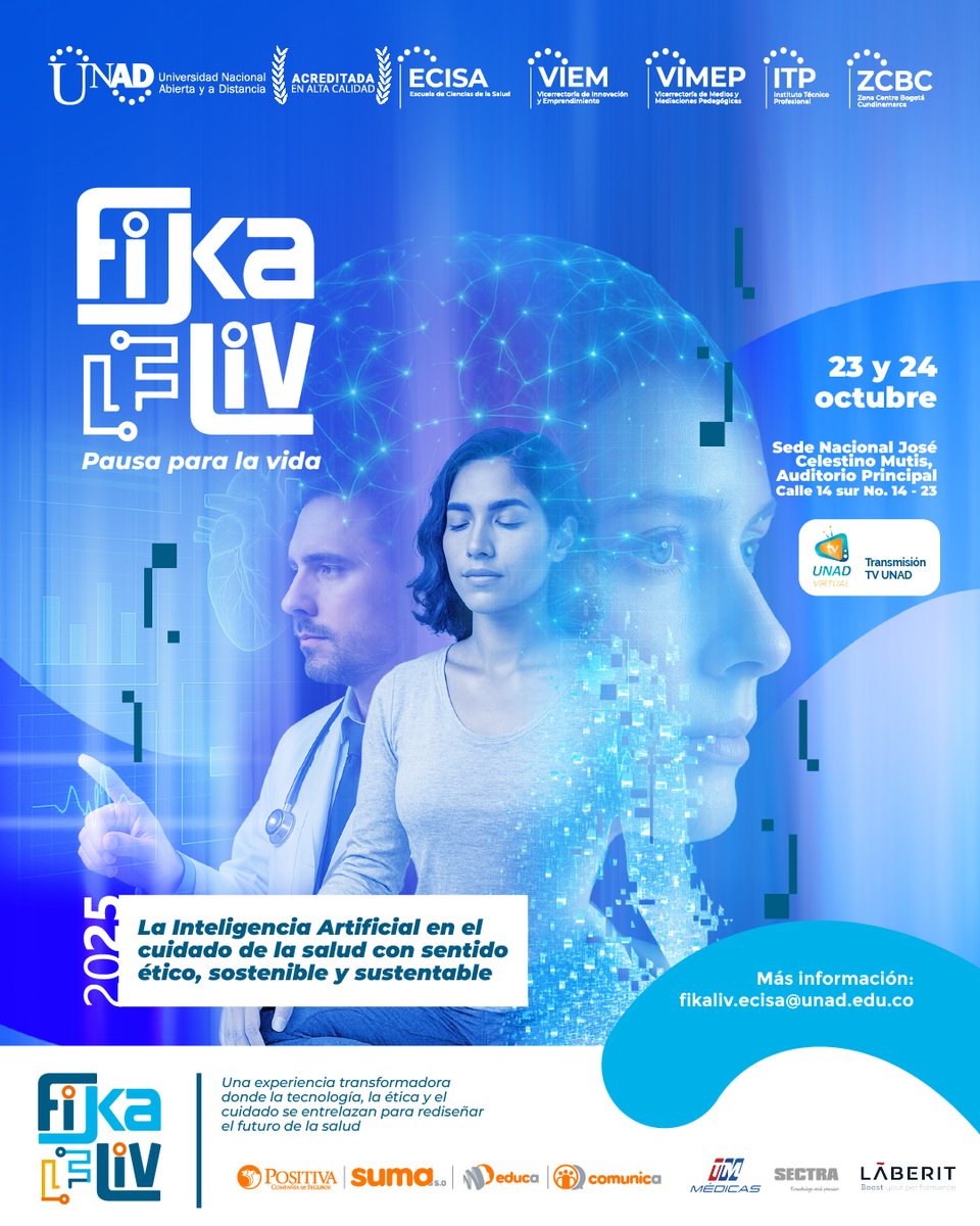 🌍☕ Llega uno de los eventos académicos en salud más importantes del año: FIKA LIV 2025

La UNAD se prepara para abrir sus puertas al Congreso Internacional FIKA LIV 2025, un espacio donde la ciencia, la tecnología y la salud se encuentran con la ética, la sostenibilidad y la