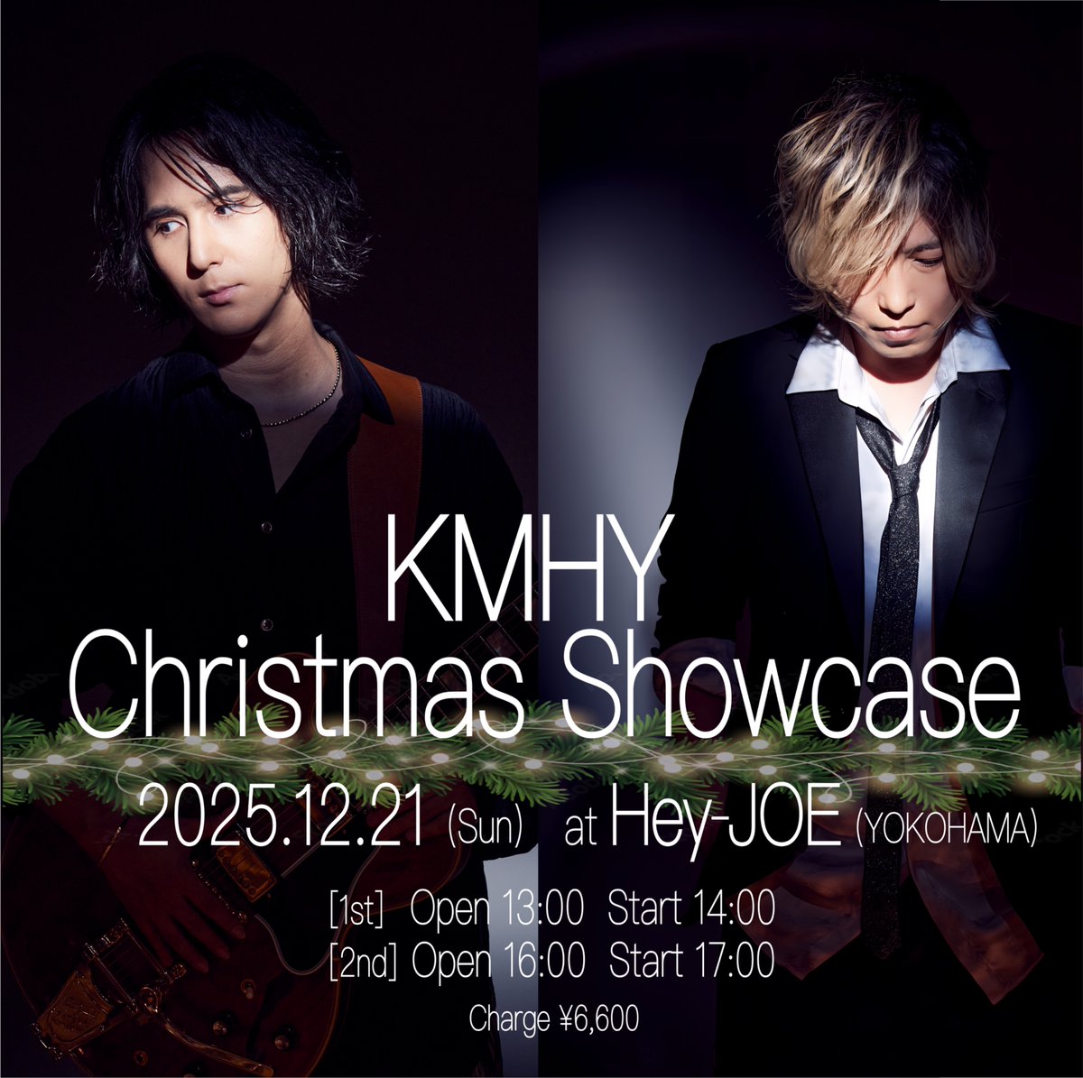 HiroakiHayama's tweet photo. 【KMHY】Christmas Showcase 2025

菰口雄矢、葉山拓亮からなるKMHYの2025年を締めくくるスペシャルライブ、本日より先行予約受付スタート！

〜10/20まで

チケット予約はこちら↓
https://t.co/EpYm4uV53L https://t.co/UUvUufA0oI