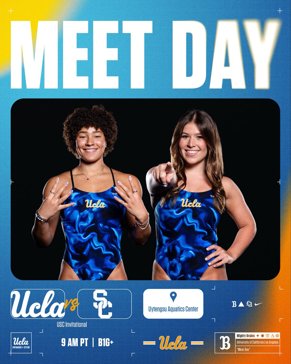 Bring on day two 💪

📺: B1G+
🕘: 9 am PT
📊: MeetMobile 

#GoBruins