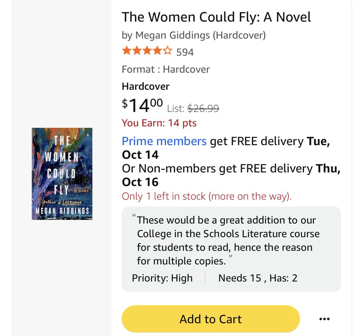 MsKELATeach's tweet image. We would love to add this to one of our Literature classes. We are still hoping for 13 more copies.

Any help reposting or donating would be greatly appreciated!

👉amazon.com/hz/wishlist/ls…

#clearthelist