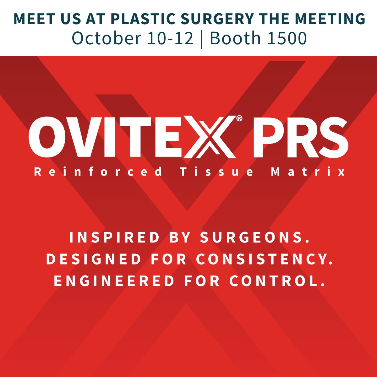 TELABioInc's tweet image. OviTex® PRS is a reinforced tissue matrix engineered to deliver controlled stretch, permeability, and consistent handling—supporting your technique and helping restore soft tissue.

See it for yourself at booth 1500 at #ASPS.

#ASPS2025 #OviTexPRS #PlasticSurgery #SurgeonDriven…