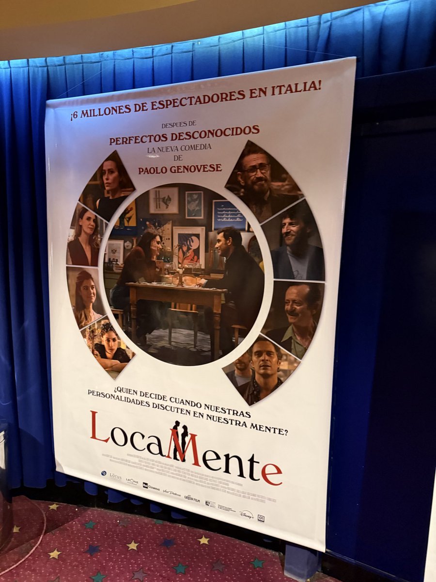 MarianoOjeda_'s tweet photo. Anoche celebramos una nueva edición de #FunciónSecreta x @cinepolisarg.
Vimos #Locamente, película italiana que le podríamos decir la Intensamente con y para adultos. Muy buena. La gente también muy feliz. Y a sala llena eh. Otra gran experiencia. 😎 https://t.co/5cATAxLdjG