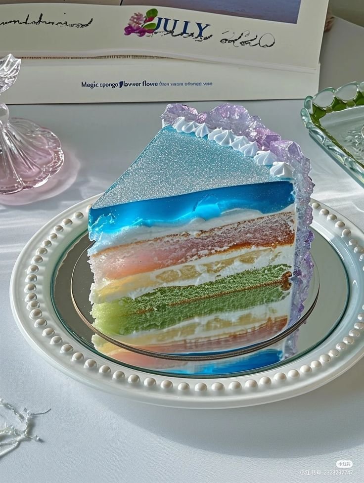 The prettiest slice of cake
