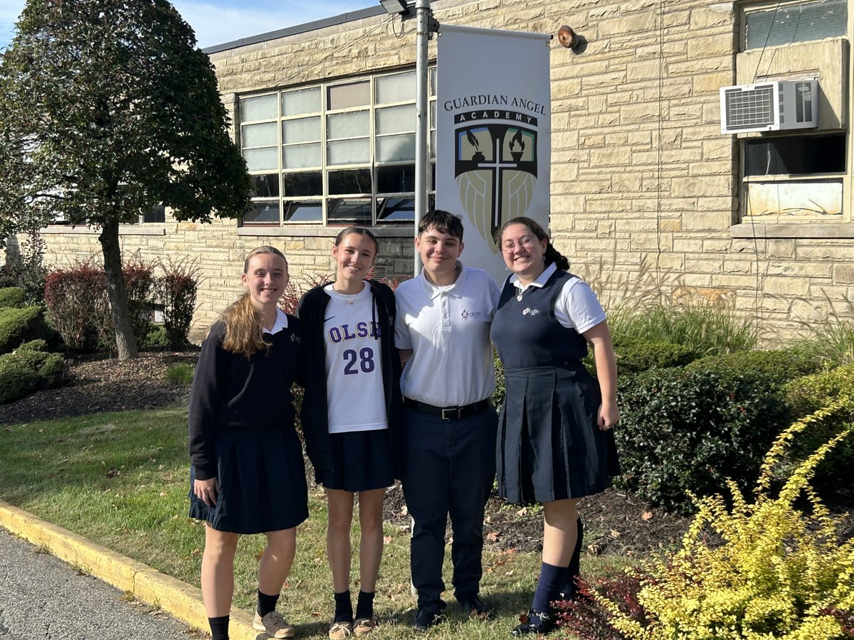 OLSH_HighSchool's tweet photo. We love getting to visit our partner schools and hope to see many of these students and their families at our upcoming Open House on Sunday, October 19th! 💜💛

#OLSH #FutureChargers #OLSHChargers #OLSHCommunity #CatholicEducation #OLSHSpirit https://t.co/t9YaViMnT5