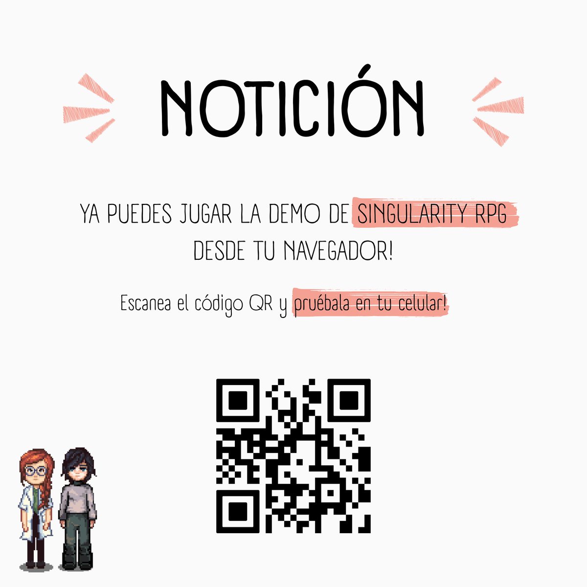 OverhillGames's tweet image. Good news! You can now play the Singularity RPG demo straight from your browser, even on your phone.

No downloads, no setup. Just tap and go!

singazu.github.io/singdemov2v12/

#SingularityRPG #indiegame #RPG #gamedev #pixelart #indiedev #juegosindie #gaming #videogames #indie