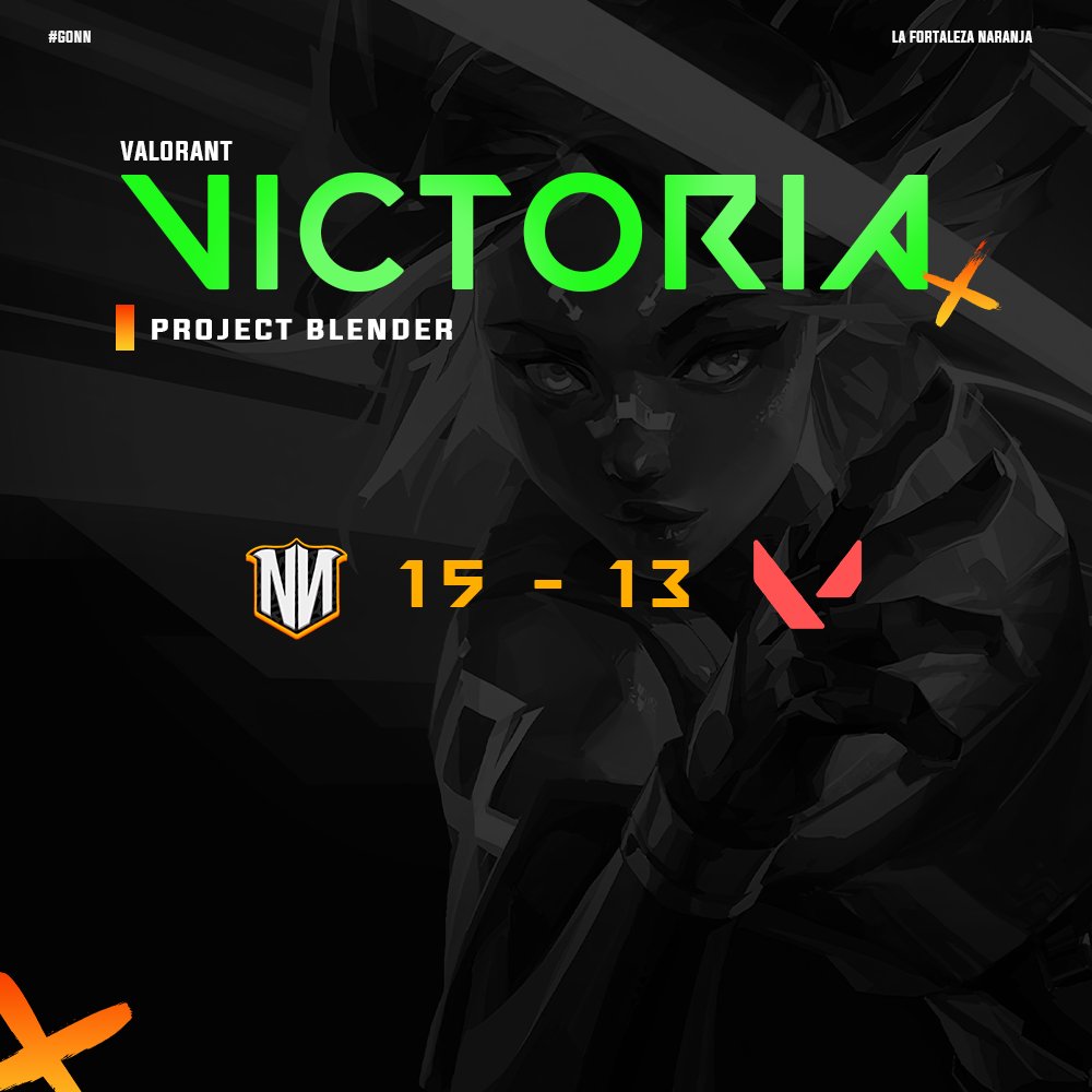 <a href="/ProjectBlender_/">PROJECT BLENDER</a> <a href="/iNSANEvlr_/">LFT iNSANE</a> <a href="/BySnowZvlr/">SnowZ</a> <a href="/Xpiryy/">Daniel Navarro</a> <a href="/Mentally_ills/">AbsoluteCrashout</a> <a href="/davi__017/">davi</a> <a href="/H1tsVlr/">H1ts</a> <a href="/babaleit/">babaleit</a> <a href="/engines_stgt/">Engines Stuttgart e.V.</a> 🥳 ¡𝐕𝐈𝐂𝐓𝐎𝐑𝐈𝐀!

🆚 | #Ashenfall
✅ | 15-13

#GoNN 🧡 · #VALORANT