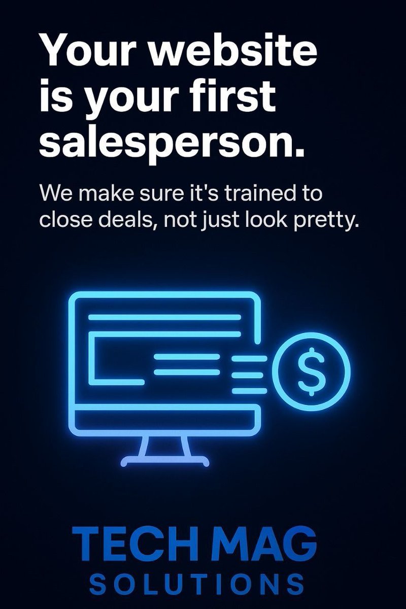 techmagsolution's tweet image. 💼 Your website is your first salesperson. We make sure it’s trained to close deals, not just look pretty.
🌐 Website: techmagsolutions.com
📅 Book a Call: calendly.com/techmagsolutio…
📂 Portfolio: techmagsolutions.com/portfolio
💬 WhatsApp: wa.me/923131666160