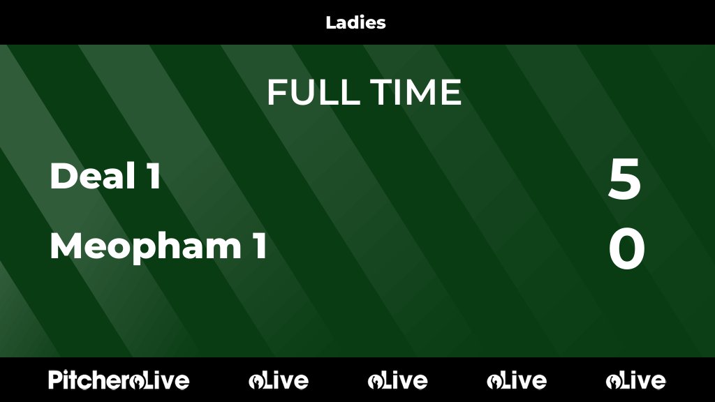 FULL TIME: Deal 1 5 - 0 Meopham 1
#DEAMEO #Pitchero
pitchero.com/clubs/dealhock…