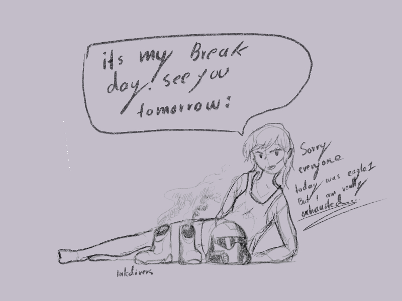 thedoHudson's tweet image. sorry guys I&apos;m having a break today ill be back for the special prompt tomorrow though &amp;gt;:&amp;gt;
#inkdivers #art #sketches