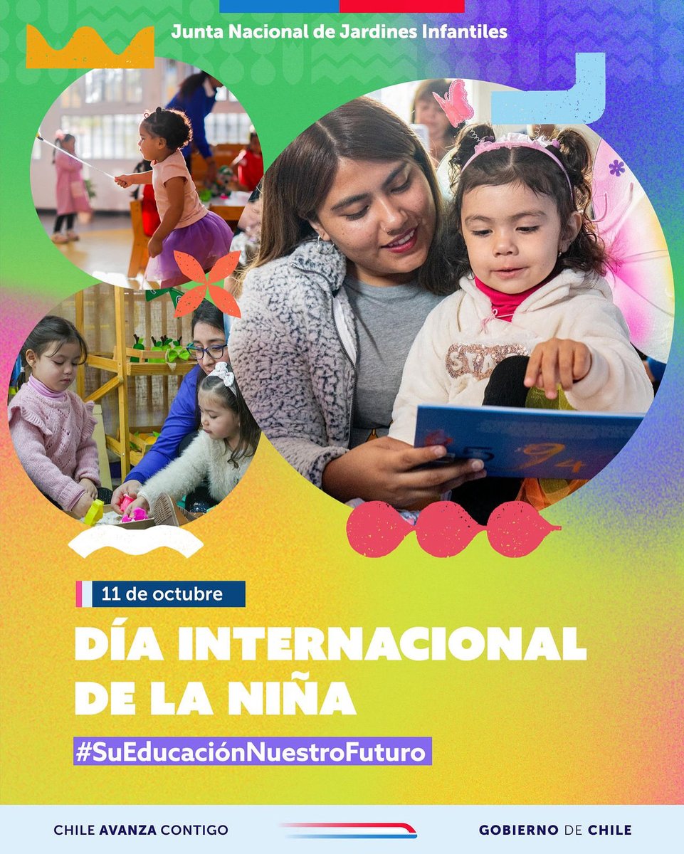 Hoy reforzamos la importancia de visualizar el poder de cada niña para aprender, liderar y construir un mundo más justo y sostenible. ¡Sigamos trabajando por su derecho a una Educación de calidad desde los primeros años de vida! #SuEducaciónNuestroFuturo ✨