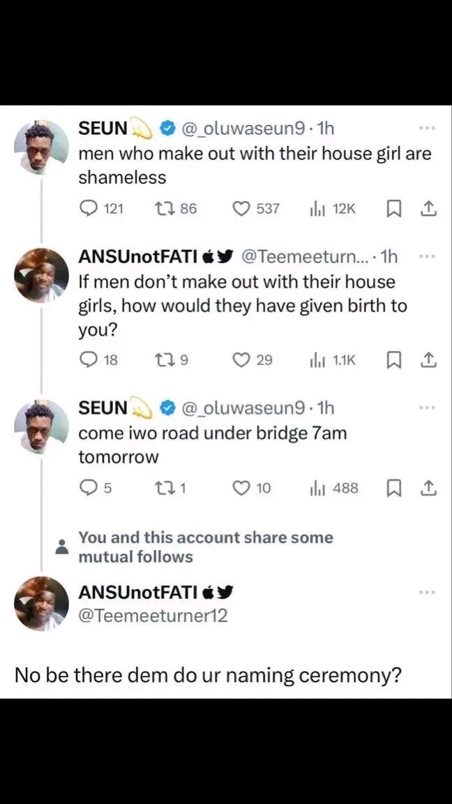 PerezComedian's tweet photo. Seun don collect sharp 😃 stray bullet. https://t.co/sATLXfoLp6