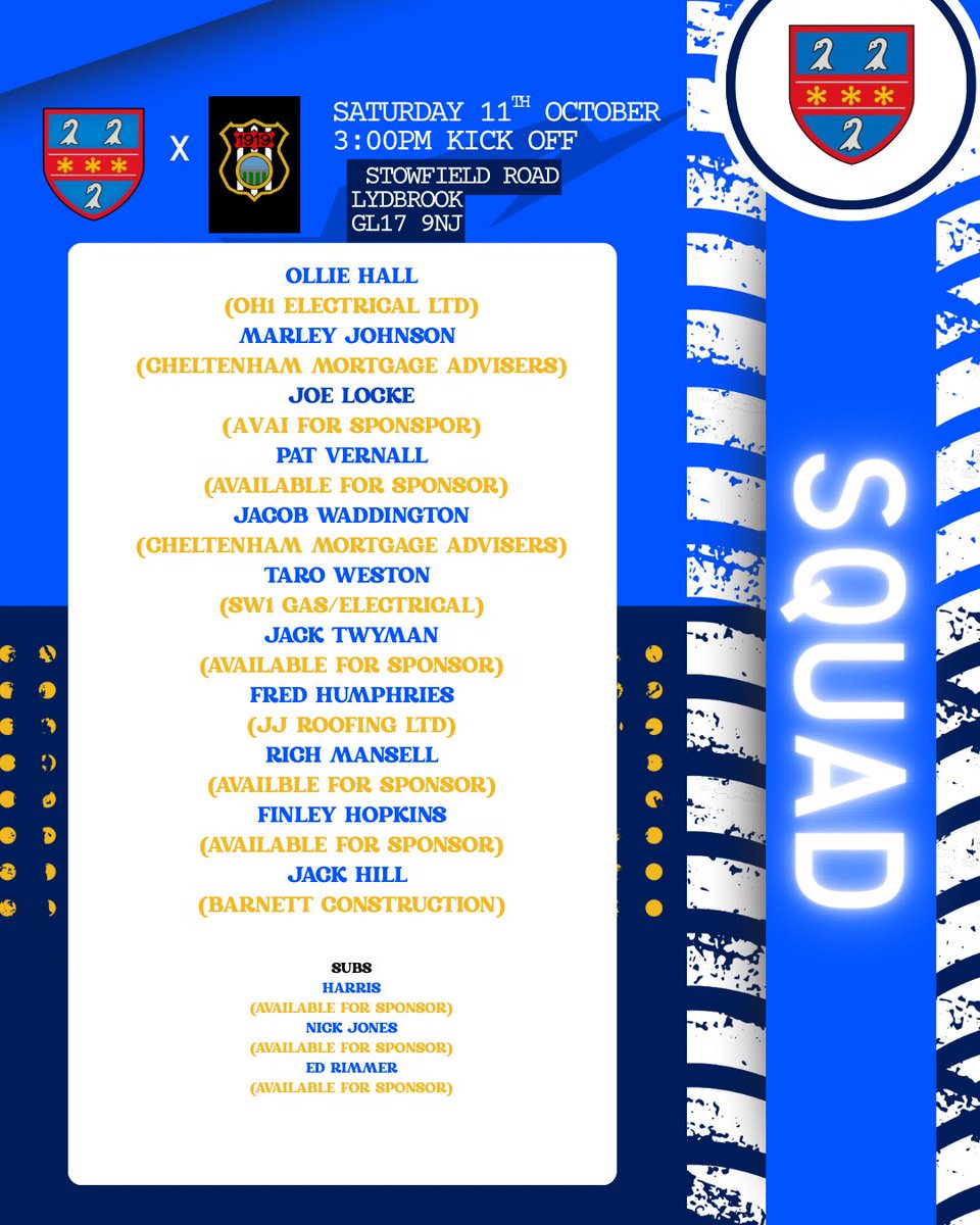 🔵⚪️ STARTING XI