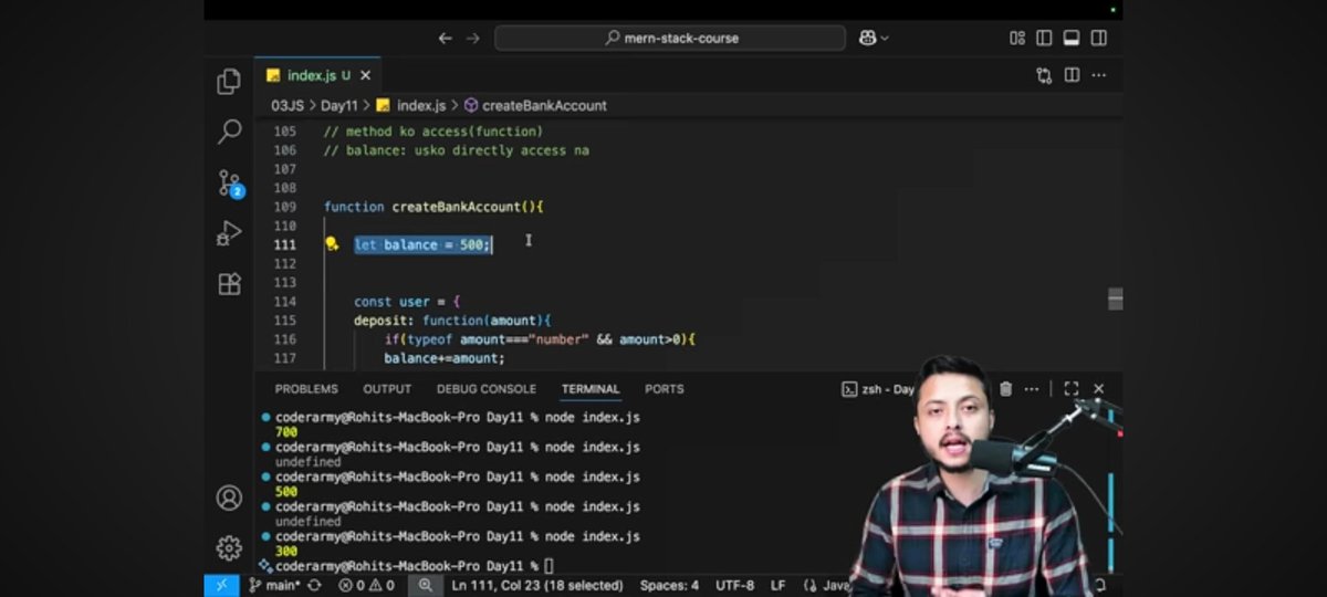 Pawan_5564's tweet image. Day 26 - Scope, Closures &amp;amp; Higher-Order Functions

• Scope → decides where variables can be accessed.
• Closures → functions that remembers variables from its outer scope.
• Higher-Order Functions → functions that take or return other function

#JavaScript #DefenceChallenge