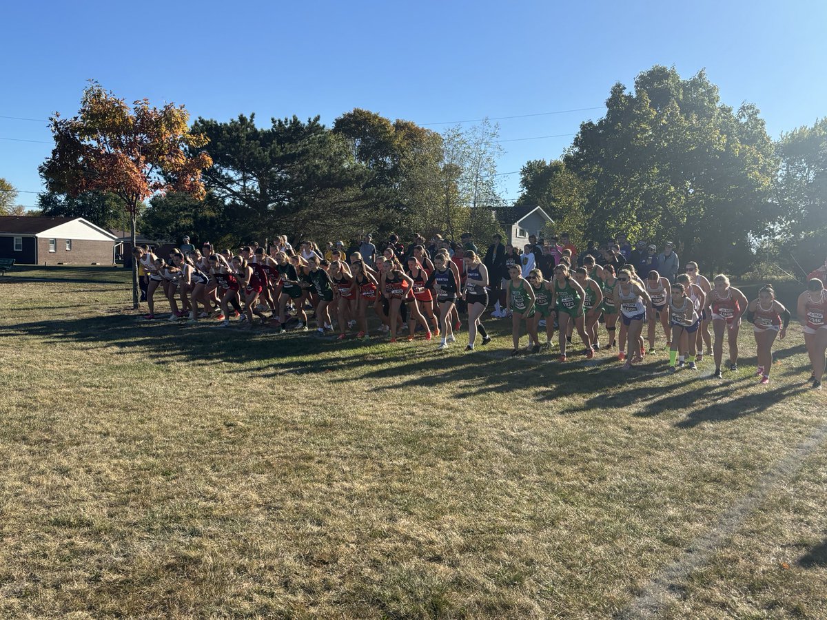 NWOAL Varsity Girls XC Championship race is underway!  GO DOGS!!!