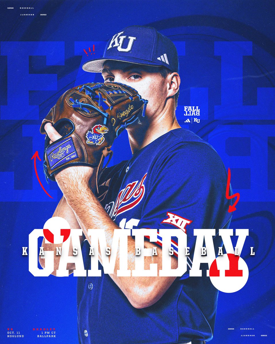 Baseball coming your way all afternoon.

🆚 Bradley
⏰ 1 p.m. CT
🏟️ Hoglund Ballpark
🎟️ FREE ADMISSION

#RockChalk