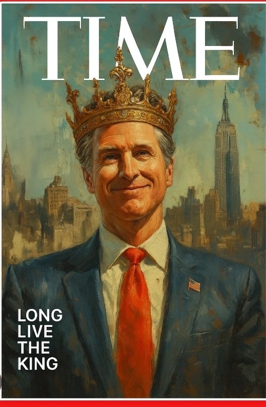 TTyrellious's tweet photo. @GavinNewsom NO KINGS. .HUH? https://t.co/6OtiWam9ps