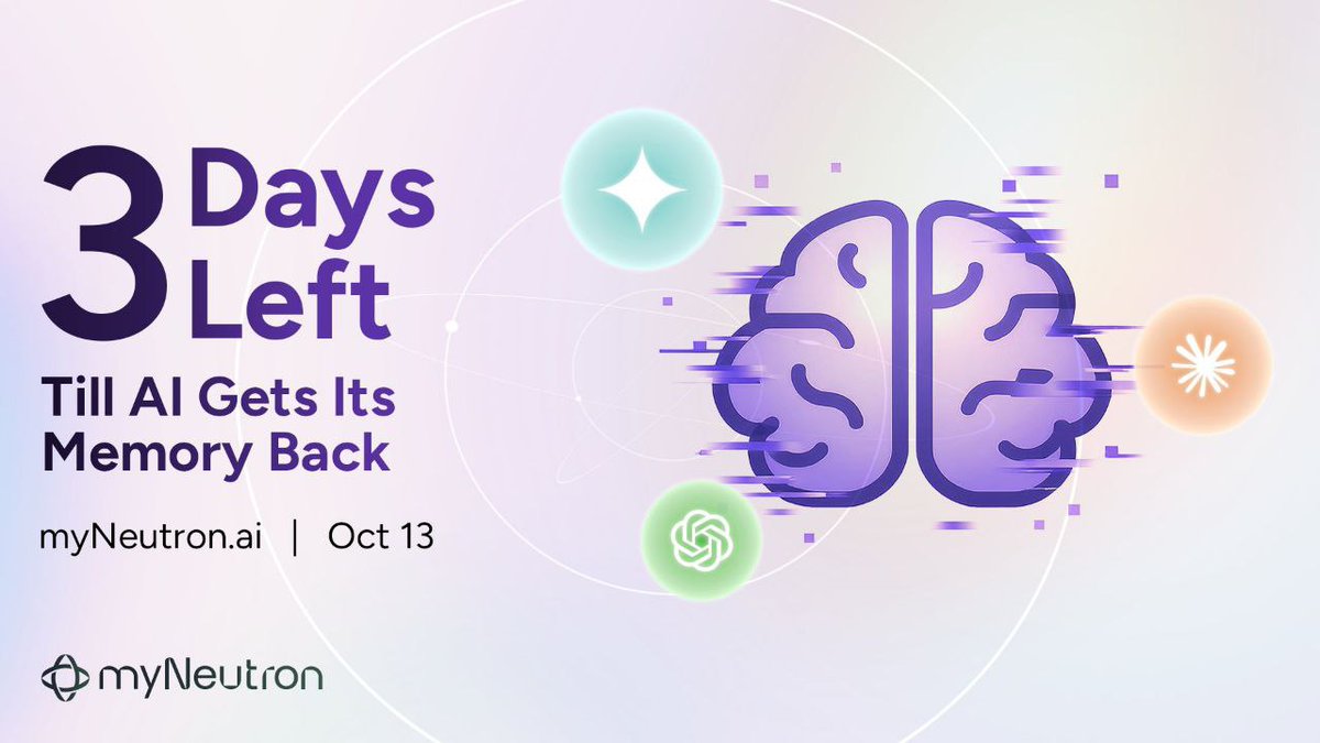 Web3_terminator's tweet image. It’s wild how most #AI tools still forget everything the second the chat ends. Context gone. Preferences gone. Progress gone. Feels less like artificial intelligence and more like artificial forgetfulness.
Imagine your AI actually knowing you, your tools, your habits, your past…