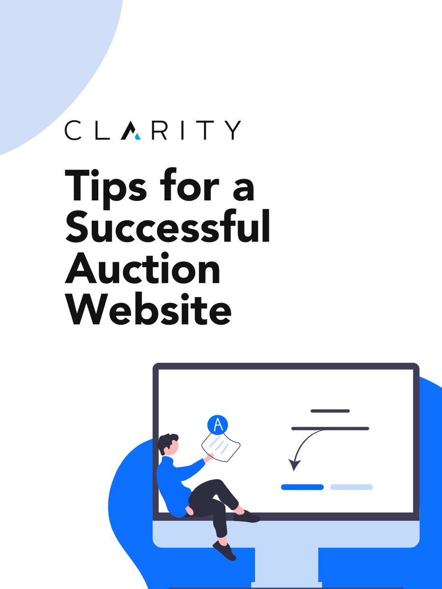 ClarityTeam's tweet image. Launching an auction site?
Here are 3 must-have features to build trust and keep bidders engaged.
More tips in part 2! 👇

#AuctionTips #Ecommerce