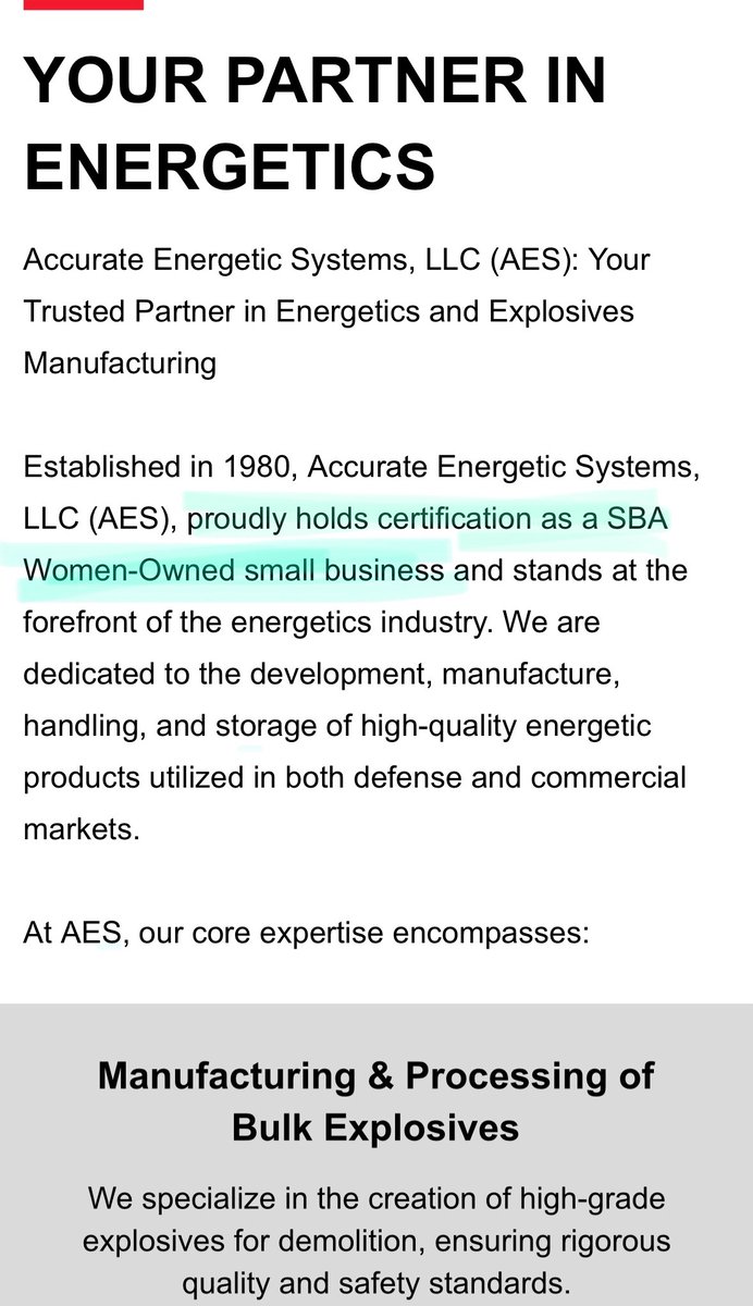 Writer_Luau's tweet image. 👀 “proudly” a “women owned business” but not proudly protecting its workers who were murdered by the womens’ negligence #DEI  #TennesseeExplosion #accurateenergeticsystems