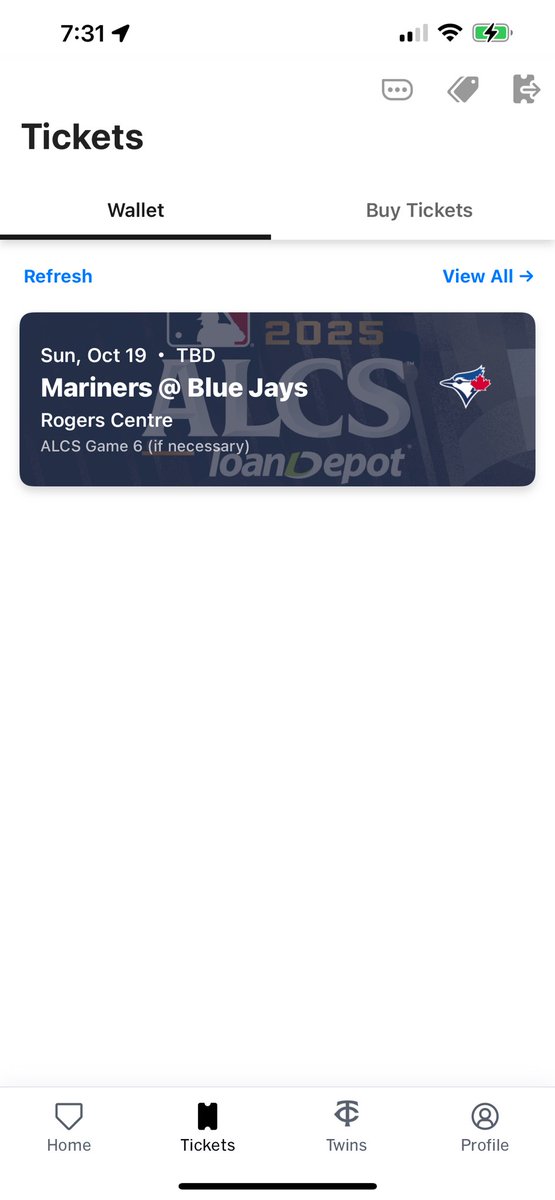 MoneyMN34's tweet image. Nope! Live in Ohio and even got tickets for game 6 to go up and root for the Jays in person!