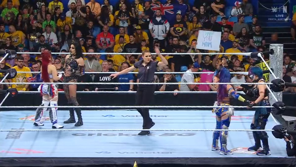 Cory_Hays407's tweet image. The Kabuki Warriors vs Iyo Sky and Rhea Ripley #WWECrownJewel