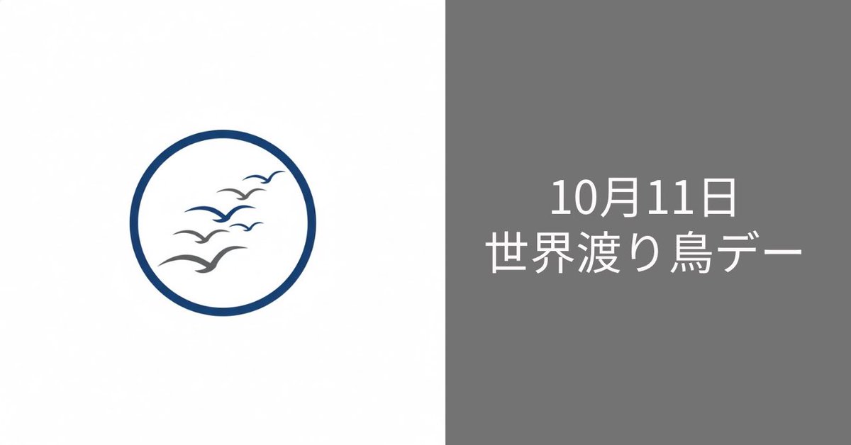 tullys7824's tweet image. 10月11日は「#世界渡り鳥デー」

国連総会の補助機関である国連環境計画（United Nations Environment Programme：UNEP）が制定したんだよ😃

そして国際デーの一つだよ。

鳥の数と円のバランスが難しいです✨

#毎日ロゴ
#ロゴデザイン
#今日は何の日