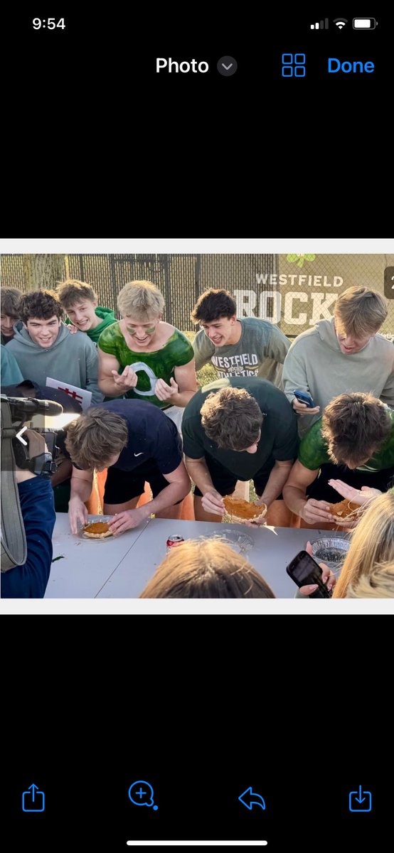WHSRocksBball's tweet image. Have always said “one of the things that makes Westfield special is the way our students support one another” - Coach Sumpter.  
Spot some hoopers out here showing their school spirit before cheering on our @ShamrockFB to a Friday night WIN 
 #SchoolSpirit