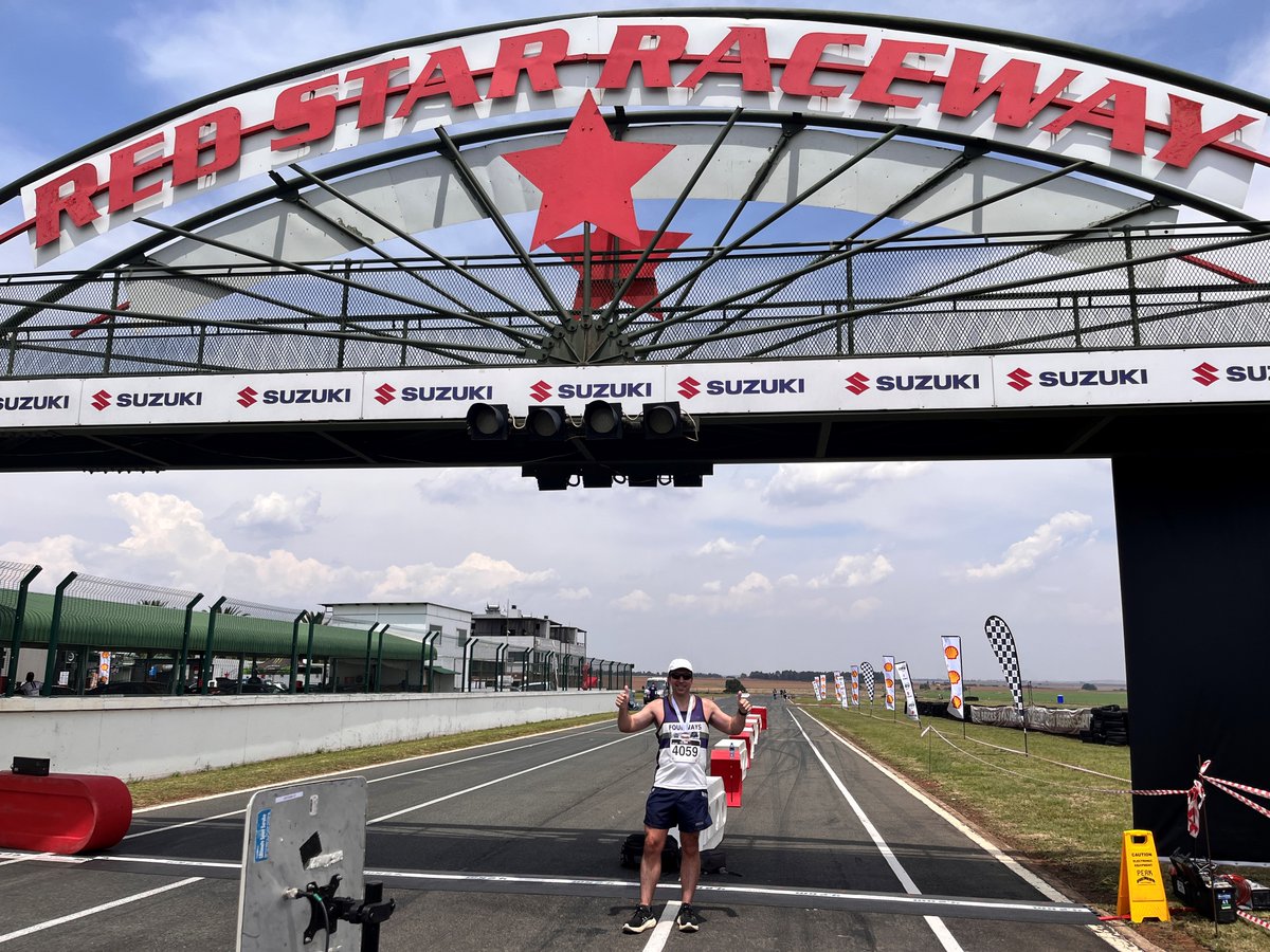 Marathon #289 (unique #178) completed at #RedStarMarathon. Survived 11 laps around the track &amp; that was the easy part of my day... Currently have 14 teenage girls at our house for my youngest’s birthday party (the souped up exhausts of the race cars were significantly quieter).