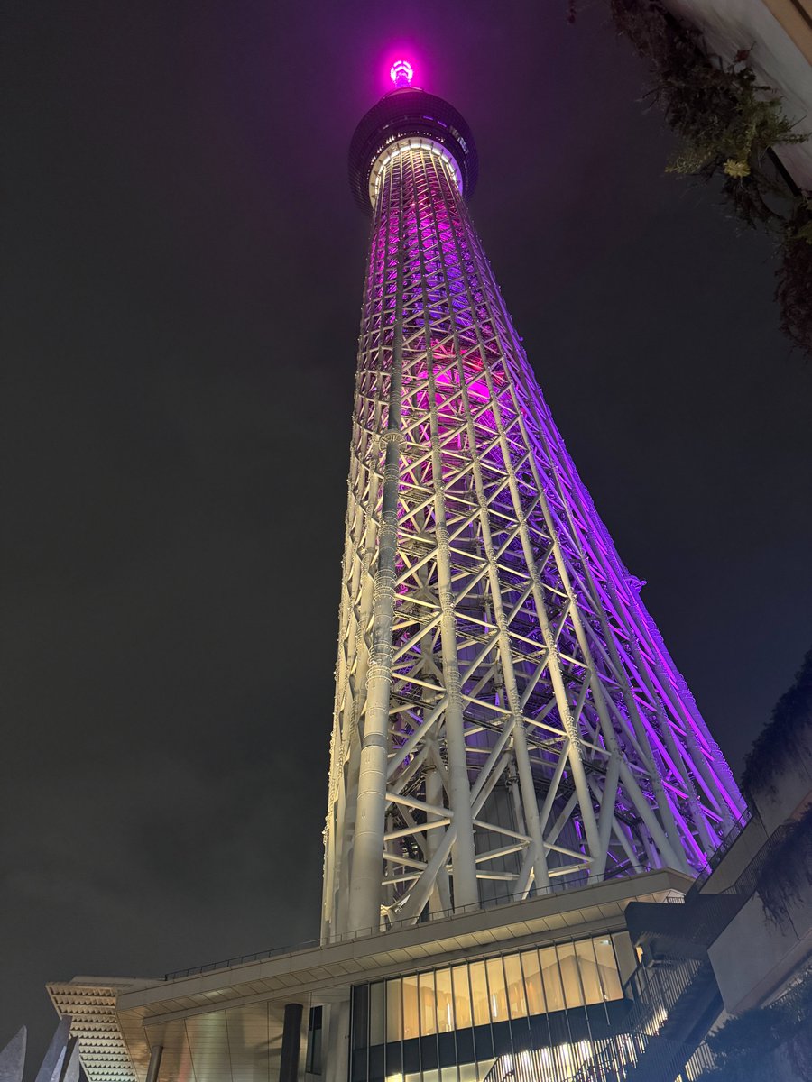 Bara357Ny's tweet photo. 東京スカイツリーに行ってみました。350メートルの高さから見た夜の東京は高すぎて、金粉や銀粉が散りばめてある感じでした。 https://t.co/LMRWKpC6S5