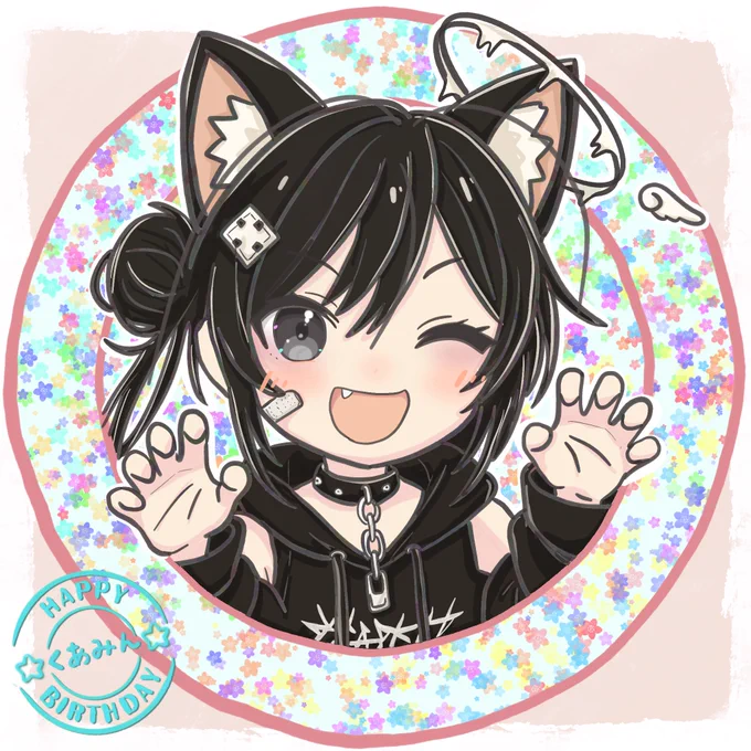 くーちゃんおたおめっ!! ギリギリ描けたぁ!