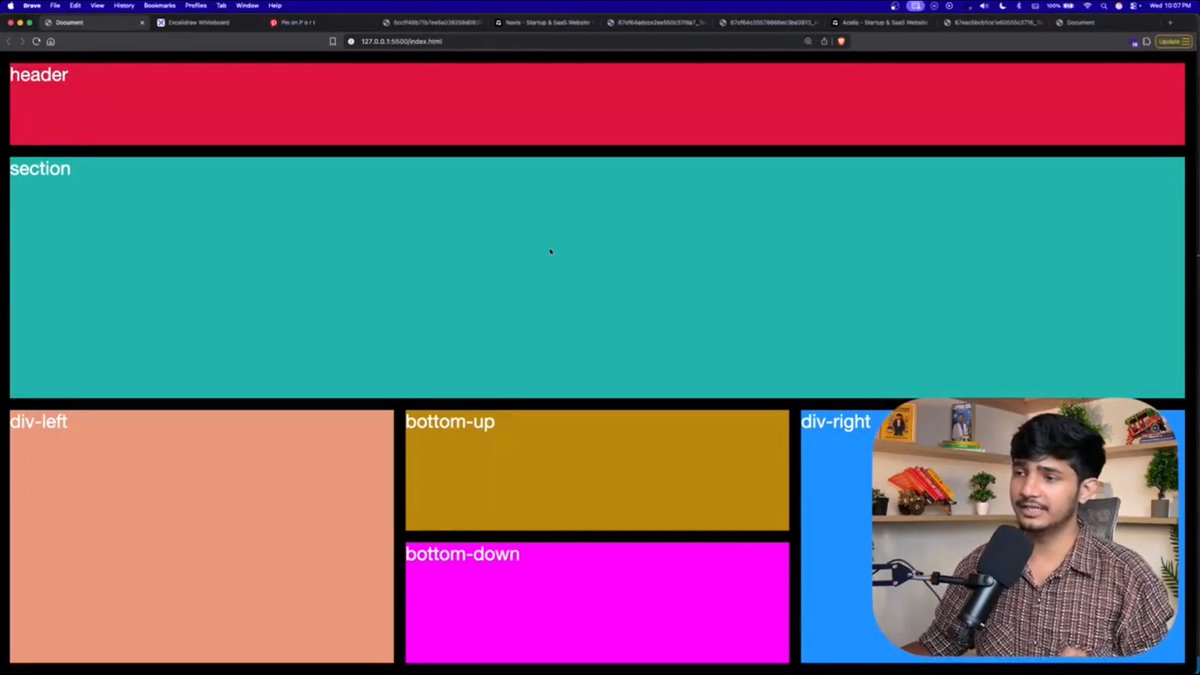 Anuj_Kaushik_'s tweet image. Day 19 - CSS Grid
At @sheryians_  Cohort 2.0, we explored:
• What CSS Grid is &amp;amp; how it differs from Flexbox
• display: grid layout setup
• grid-template-columns &amp;amp; grid-template-rows
• grid-gap, row-gap, column-gap for spacing
and more

Thanks @sarthacksharma 

#CSSGrid